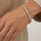 Baguette Emerald Cut 13 Carat Diamond Bracelet BREC1