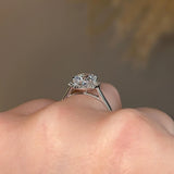 "Becky" Halo Cushion Cut Engagement Ring HACC03 - HEERA DIAMONDS