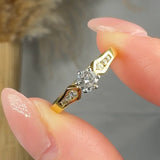 "Bellora" 0.33 Carat Round Cut Natural Diamond Shoulder Engagement Ring MDR3419