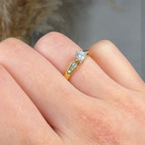 "Bellora" 0.33 Carat Round Cut Natural Diamond Shoulder Engagement Ring MDR3419