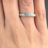 "Bellora" 0.51 Carat Round Cut Natural Diamond Half Eternity Ring MDR3068