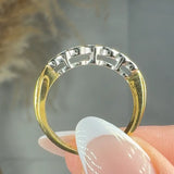 "Bellora" 0.51 Carat Round Cut Natural Diamond Half Eternity Ring MDR3068