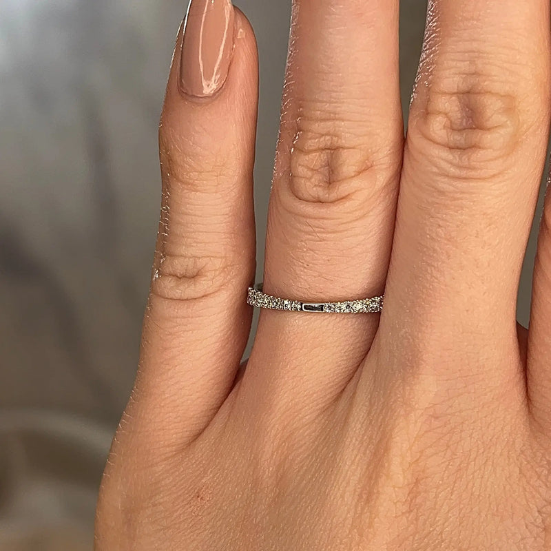 "Bria" Diamond Gradient Eternity Ring E62 - HEERA DIAMONDS