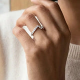 "Calista" 0.45 Carat Round Cut Diamond Half Eternity Ring ET90 HEERA DIAMONDS