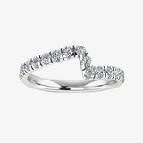 "Calista" 0.45 Carat Round Cut Diamond Half Eternity Ring ET90