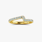 "Calista" 0.45 Carat Round Cut Diamond Half Eternity Ring ET90