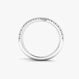 "Calista" 0.45 Carat Round Cut Diamond Half Eternity Ring ET90