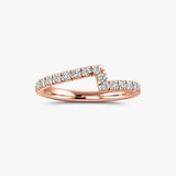 "Calista" 0.45 Carat Round Cut Diamond Half Eternity Ring ET90