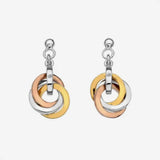Calm Earrings - Rose and Yellow Gold Accents Hot Diamonds