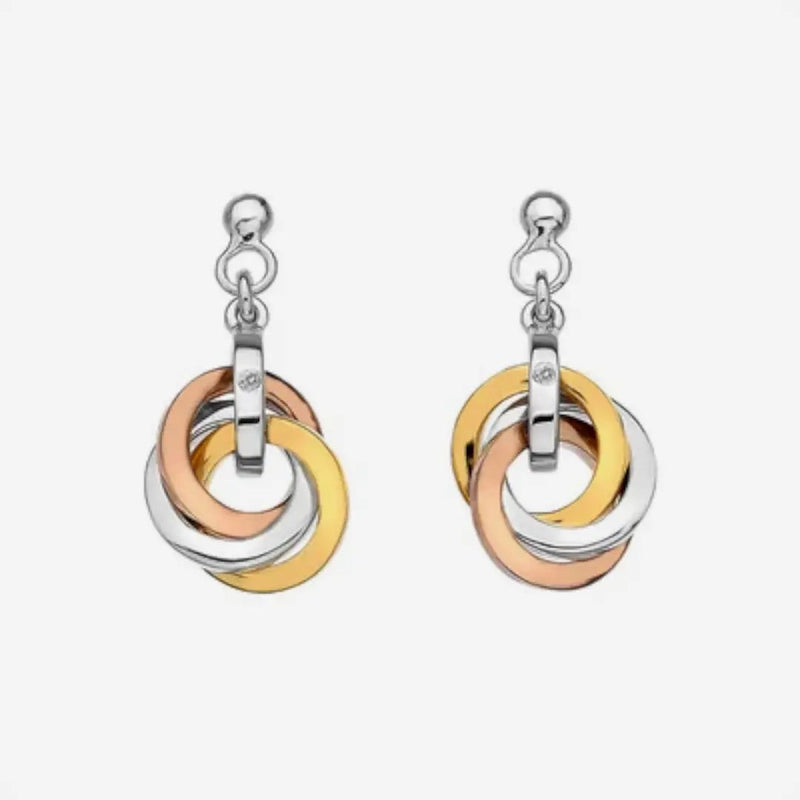 Calm Earrings - Rose and Yellow Gold Accents Hot Diamonds