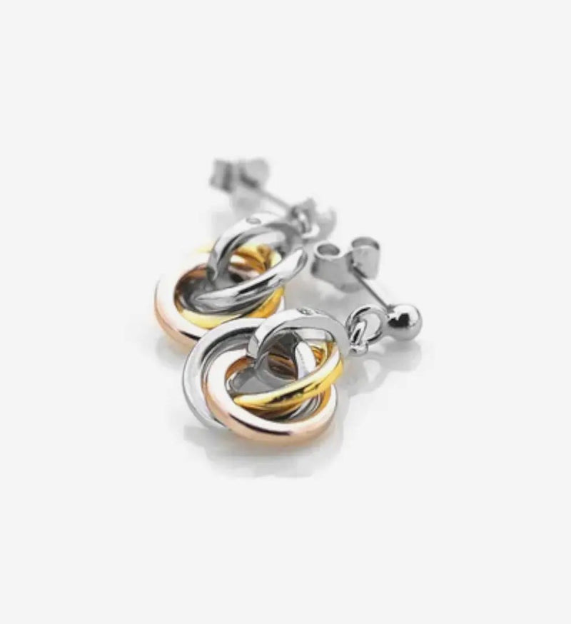 Calm Earrings - Rose and Yellow Gold Accents Hot Diamonds