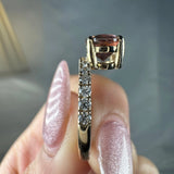 "Camden" 2 Carat Oval Cut Lab Grown Shoulder Diamond Engagement Ring HR1849 HEERA DIAMONDS