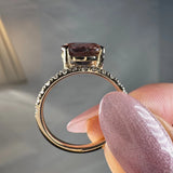 "Camden" 2 Carat Oval Cut Lab Grown Shoulder Diamond Engagement Ring HR1849 HEERA DIAMONDS