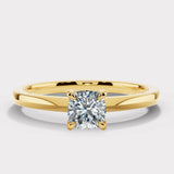 "Cara" 1 Carat Solitaire Cushion Cut Diamond Engagement Ring SSCC02
