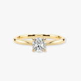 "Cara" 1 Carat Solitaire Cushion Cut Diamond Engagement Ring SSCC02