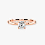 "Cara" 1 Carat Solitaire Cushion Cut Diamond Engagement Ring SSCC02