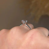 "Cara" Solitaire Cushion Cut Diamond Engagement Ring SSCC02 - HEERA DIAMONDS