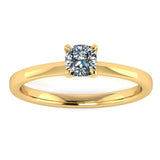 "Cara" Solitaire Cushion Cut Diamond Engagement Ring SSCC02 - HEERA DIAMONDS