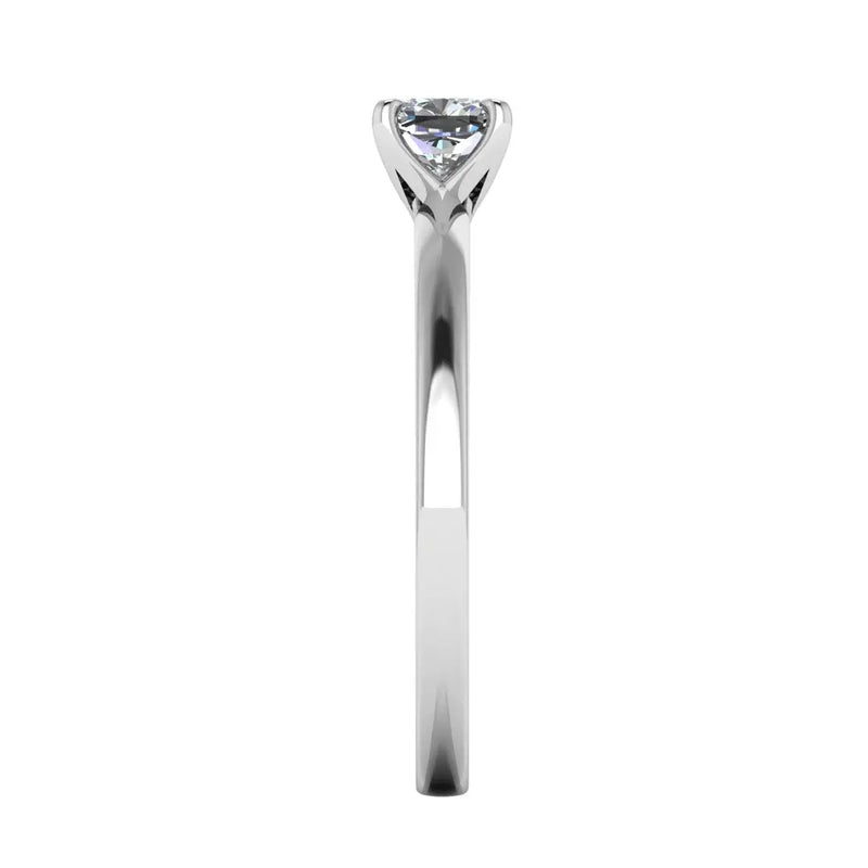 "Cara" Solitaire Cushion Cut Diamond Engagement Ring SSCC02 - HEERA DIAMONDS