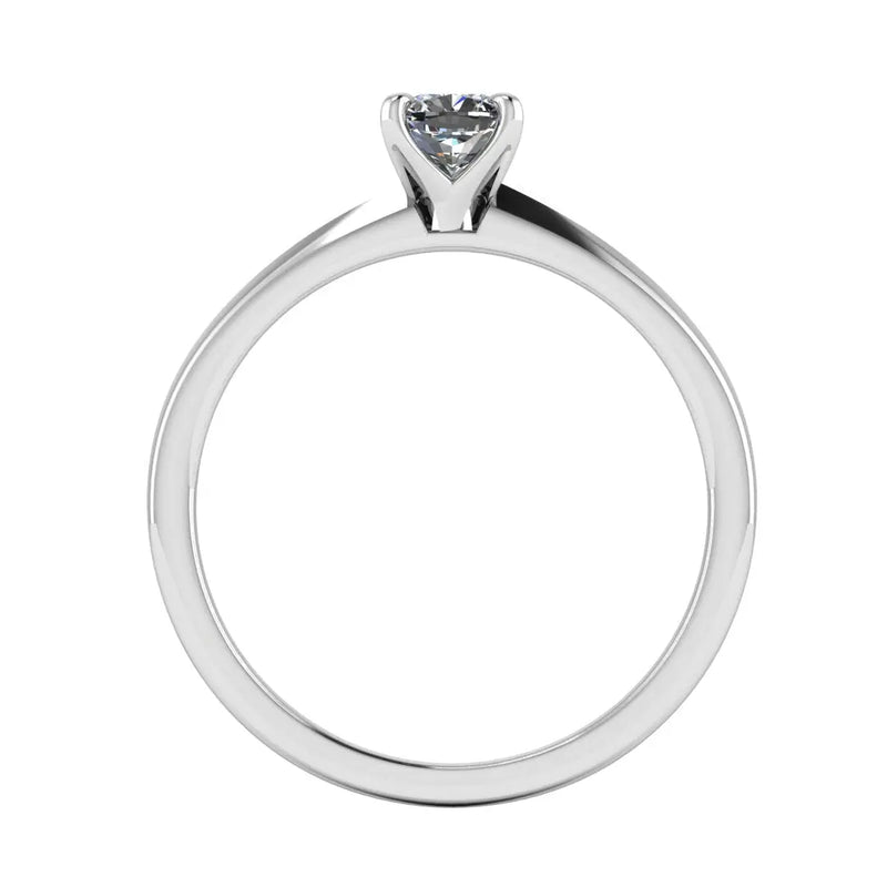 "Cara" Solitaire Cushion Cut Diamond Engagement Ring SSCC02 - HEERA DIAMONDS