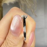 "Celestique" 0.52 Carat Round Cut Natural Diamond Solitaire Engagement Ring MDC895