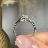 "Celestique" 0.52 Carat Round Cut Natural Diamond Solitaire Engagement Ring MDC895