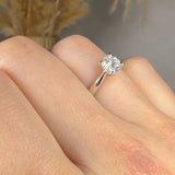 "Celestra" 0.71 Carat  Round Cut Natural Diamond Solitaire Engagement Ring MDC696