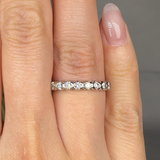 "Celiora" 0.38 Carat Round Cut Natural Diamond Half Eternity Band MDR4083 HEERA DIAMONDS