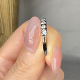 "Celiora" 0.38 Carat Round Cut Natural Diamond Half Eternity Band MDR4083 HEERA DIAMONDS