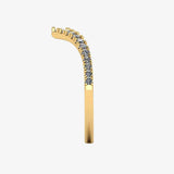 "Clara" Pave V Shape Eternity 0.40ct Diamond Ring ET42