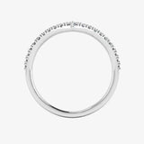 "Clara" Pave V Shape Eternity 0.40ct Diamond Ring ET42