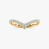 "Clara" Pave V Shape Eternity 0.40ct Diamond Ring ET42