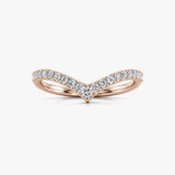 "Clara" Pave V Shape Eternity 0.40ct Diamond Ring ET42