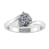 "Cleopatra" Pear Cut 2.5 Carat Solitaire Fancy Vivid 14KT Yellow Gold Engagement Ring SSPS04 HEERA DIAMONDS