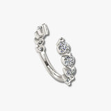 "Clio" Bubble 1.50ct Round Brilliant Diamonds Open Eternity Ring ET10