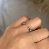 "Clio" Bubble Round Brilliant Diamonds Open Eternity Ring ET10 - HEERA DIAMONDS