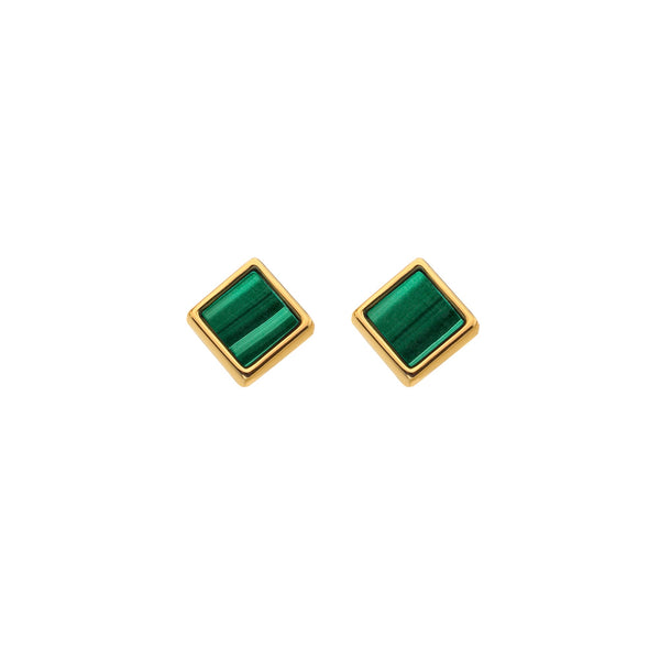 HD X JJ Revive Square Stud Earrings HD X Golden Edit