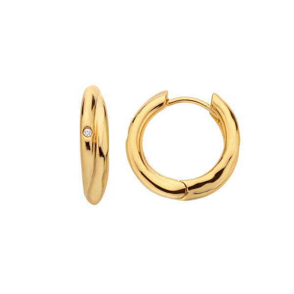 HD X JJ Aura Hoop Earrings HD X Golden Edit