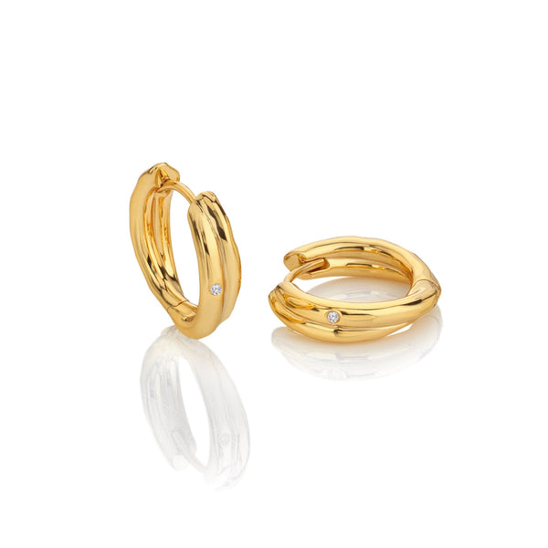 HD X JJ Aura Hoop Earrings HD X Golden Edit