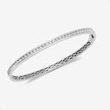 DIAMOND 1.00CT CHANNEL SETTING BANGLE IN 9K WHITE GOLD HEERA DIAMONDS