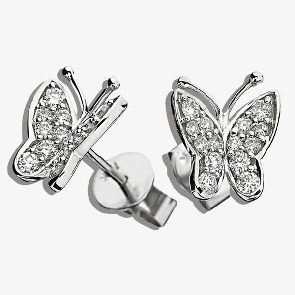 DIAMOND BUTTERFLY STUD EARRINGS HEERA DIAMONDS