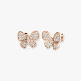 DIAMOND BUTTERFLY STUD EARRINGS