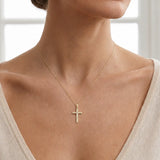 DIAMOND CHANNEL SETTING CROSS PENDANT