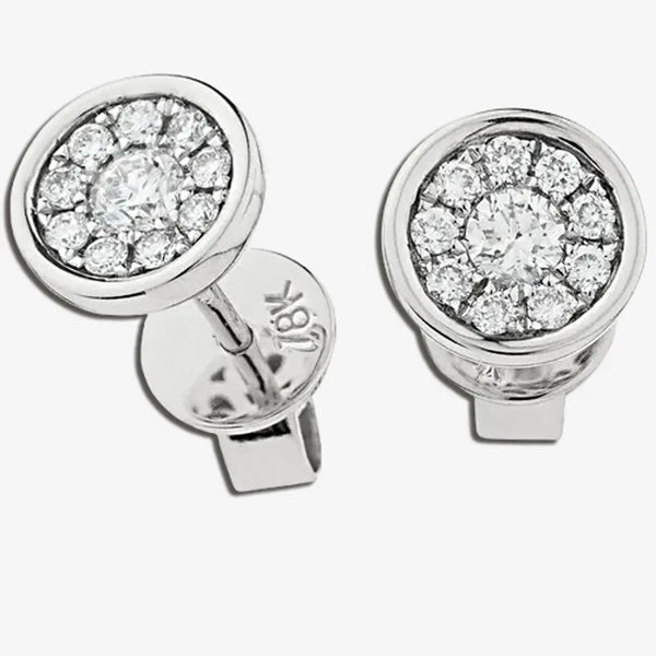 DIAMOND CLUSTER STUD EARRINGS HEERA DIAMONDS