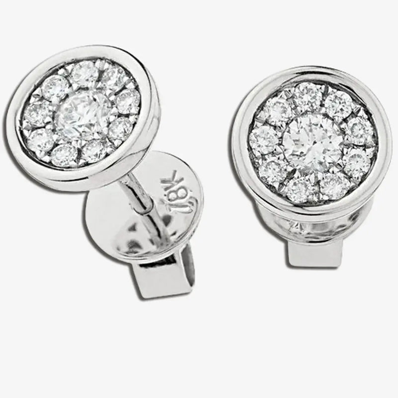 DIAMOND CLUSTER STUD EARRINGS HEERA DIAMONDS