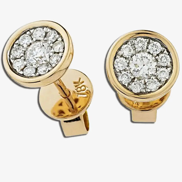 DIAMOND CLUSTER STUD EARRINGS HEERA DIAMONDS