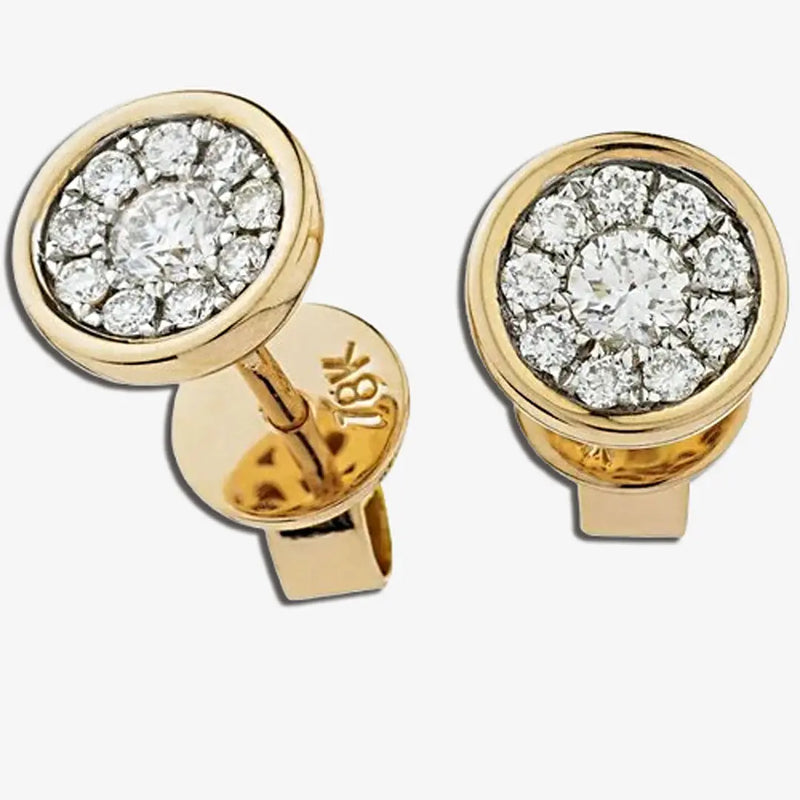 DIAMOND CLUSTER STUD EARRINGS HEERA DIAMONDS
