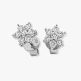 DIAMOND CLUSTER STUD EARRINGS