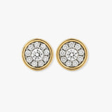 DIAMOND CLUSTER STUD EARRINGS
