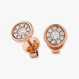 DIAMOND CLUSTER STUD EARRINGS